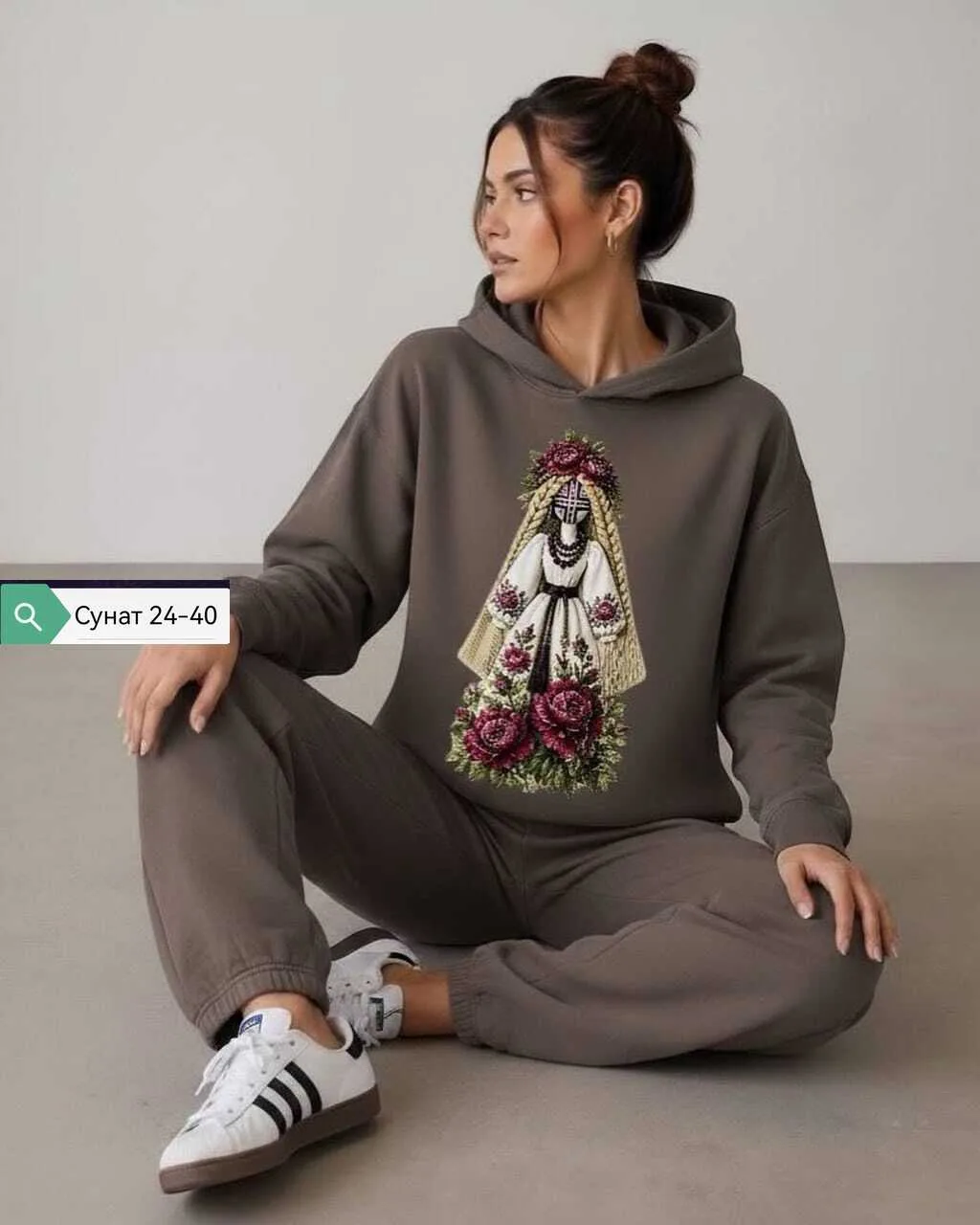 Костюм двойка из ткани двунитка на флисе — фото 3
