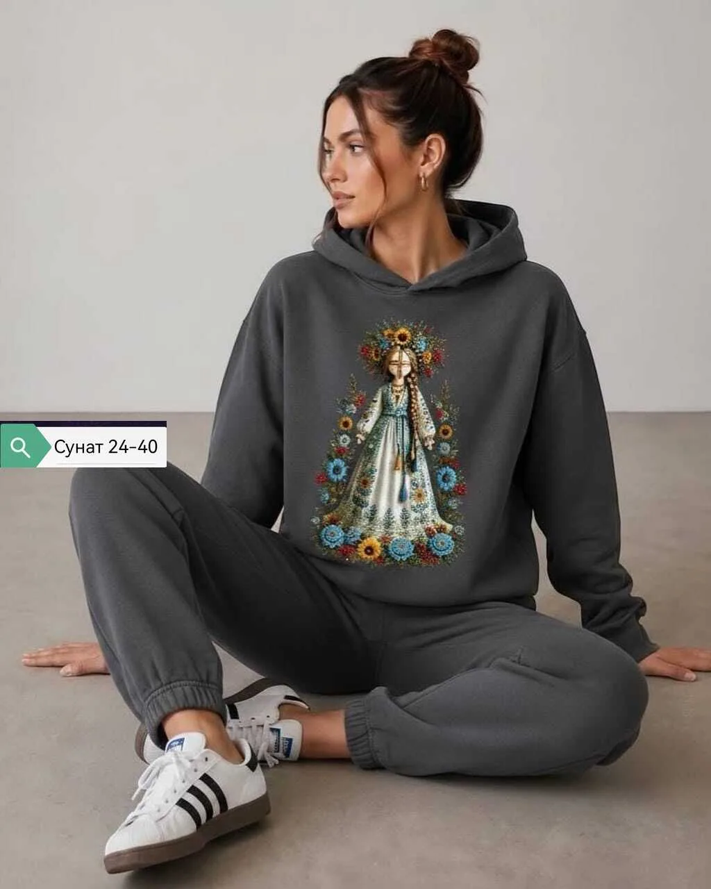 Костюм двойка из ткани двунитка на флисе — фото 4