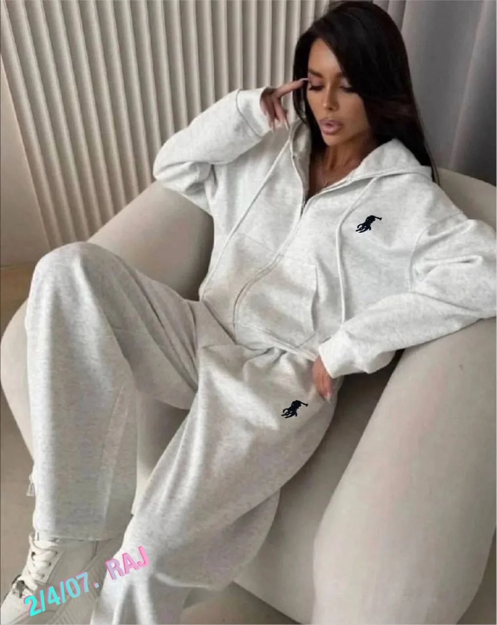 Костюм Polo с начесом, изготовленный на фабрике в Корее — фото 14