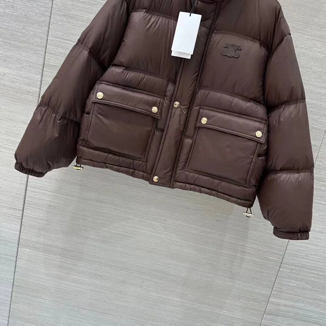 Куртка CELINE коричневая женская — фото 13