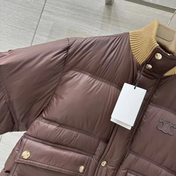 Куртка CELINE коричневая женская — фото 4