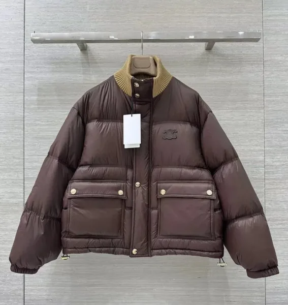 Куртка CELINE коричневая женская — фото 11