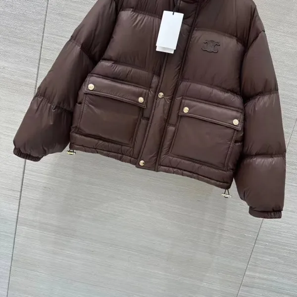 Куртка CELINE коричневая женская — фото 31