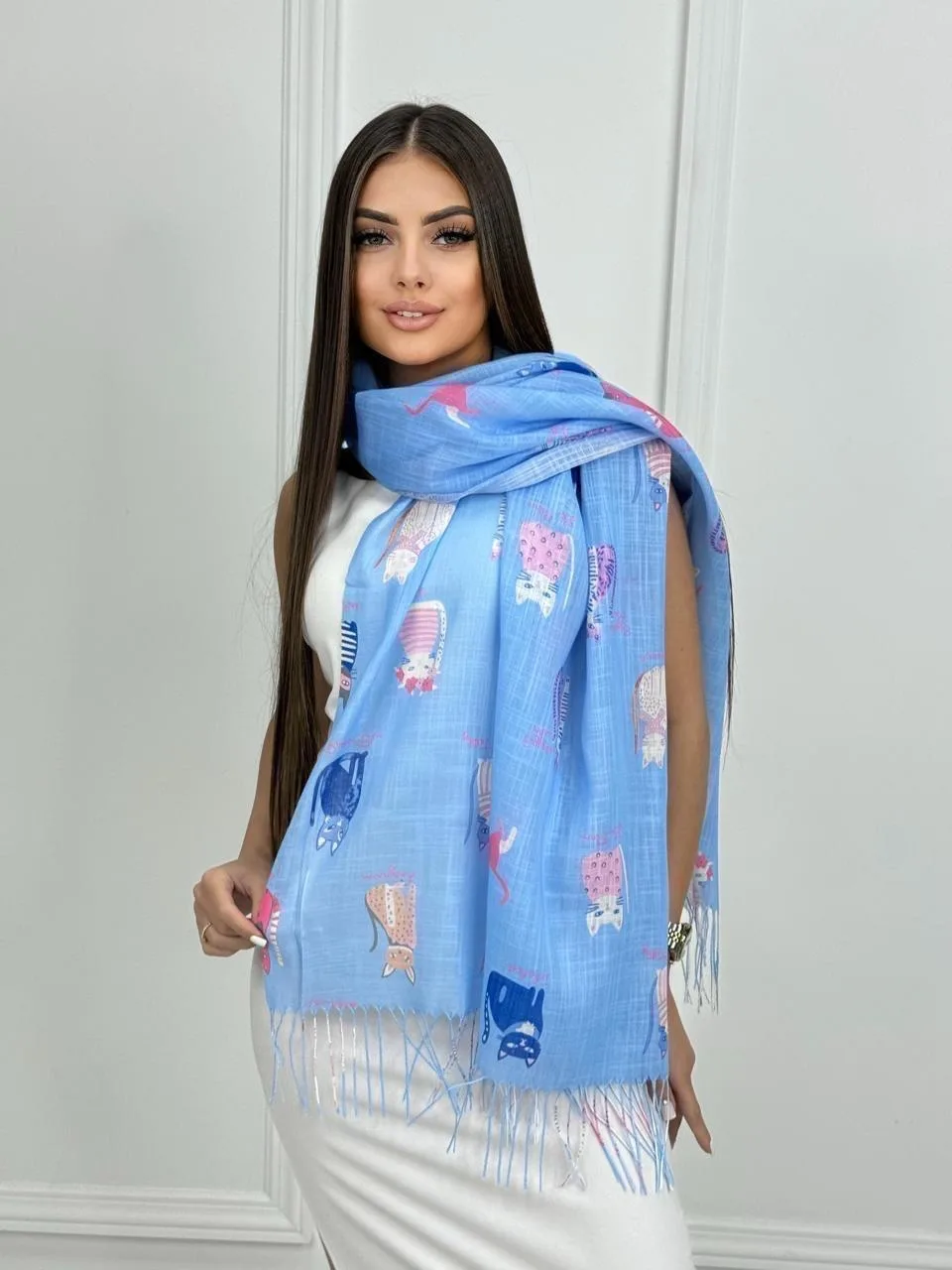 Платье Палантин весна тонкий, хлопок — фото 9