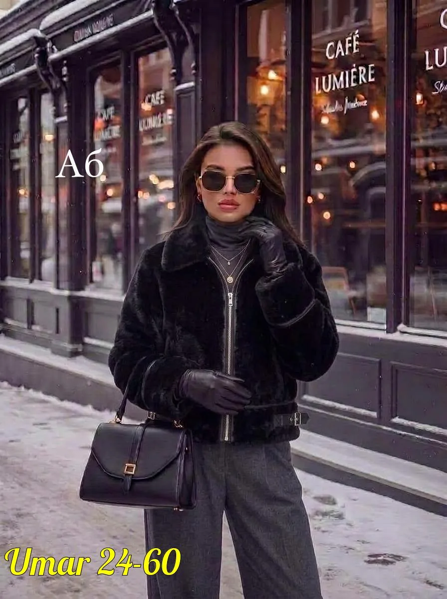 Одна из самых популярных дубленка года, кожа натуральная мех — фото 1