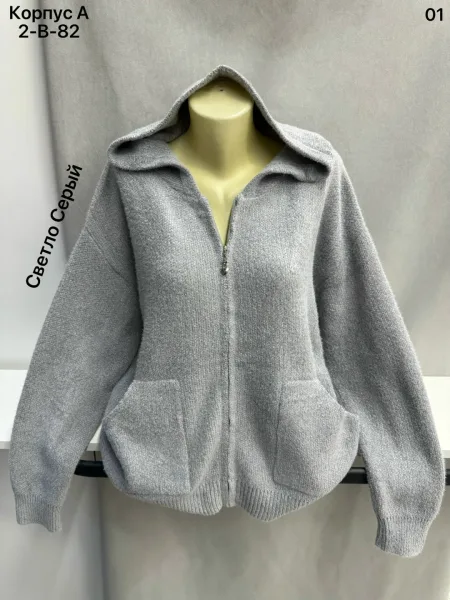 Женский кардиган из 80 кашемира и 20 шерсти 80 CASHMERE, 20 WOOL — фото 2