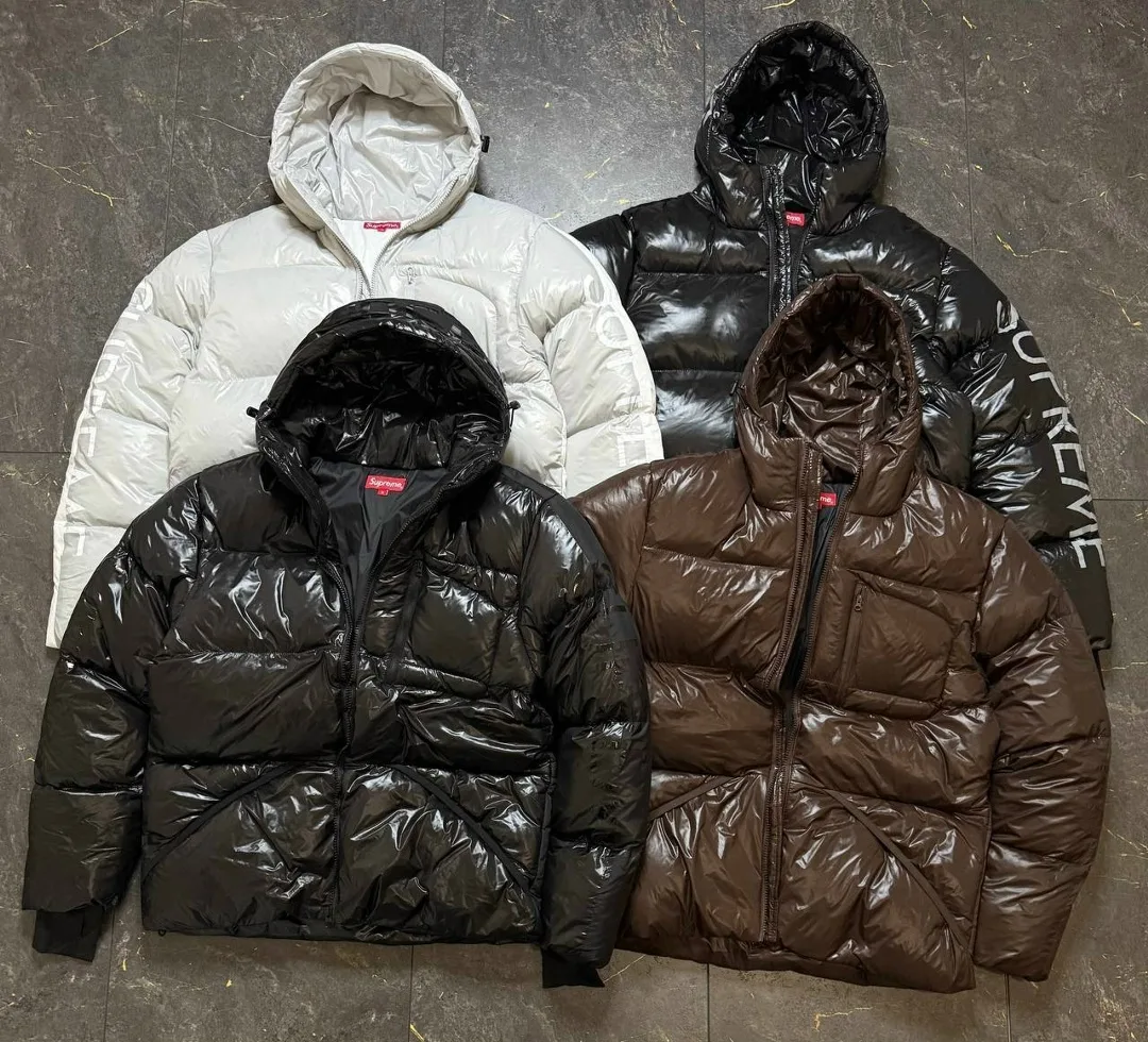 Куртка SUPREME из глянцевой ткани с цветочным принтом — фото 9