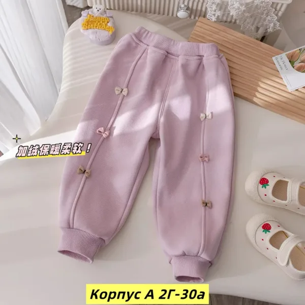 Штаны из двухнитки с начесом из хлопка и флиса, подходят — фото 8