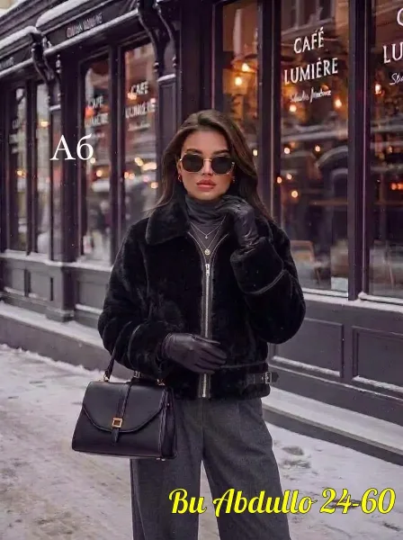Одна из самых популярных дубленка года, кожа натуральная мех — фото 1