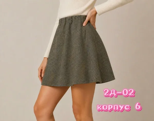 Юбка из натурального хлопка — фото 7