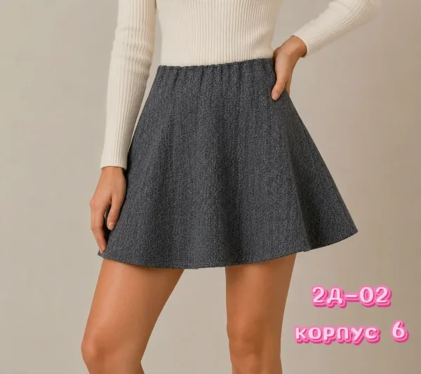 Юбка из натурального хлопка — фото 2