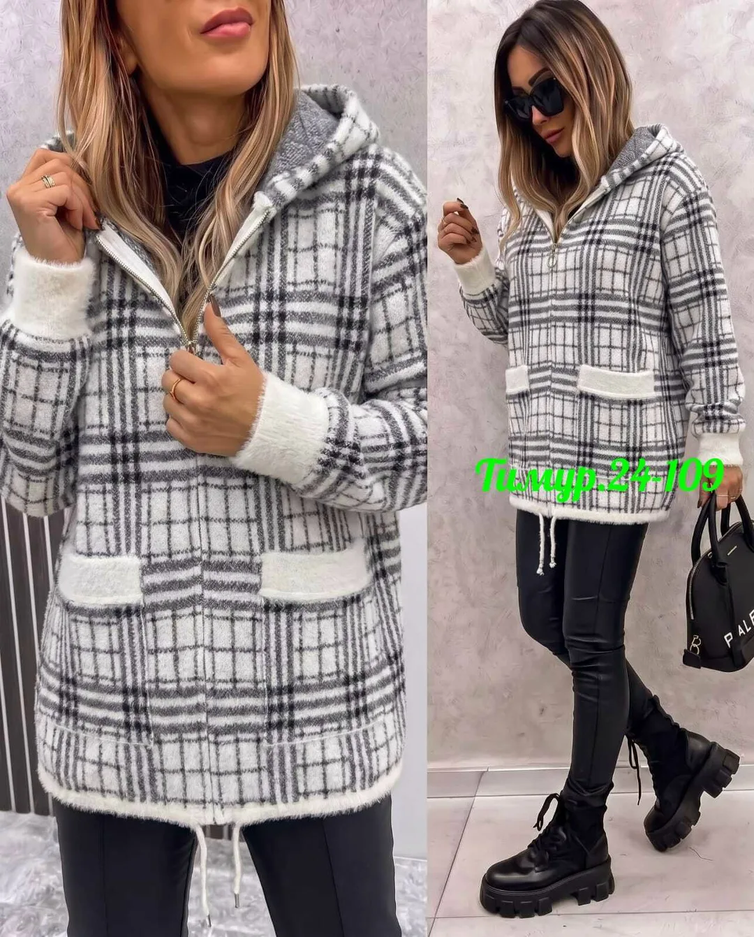 Кардиган из ткани алпака — фото 7