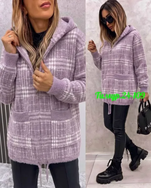 Кардиган из ткани алпака — фото 2