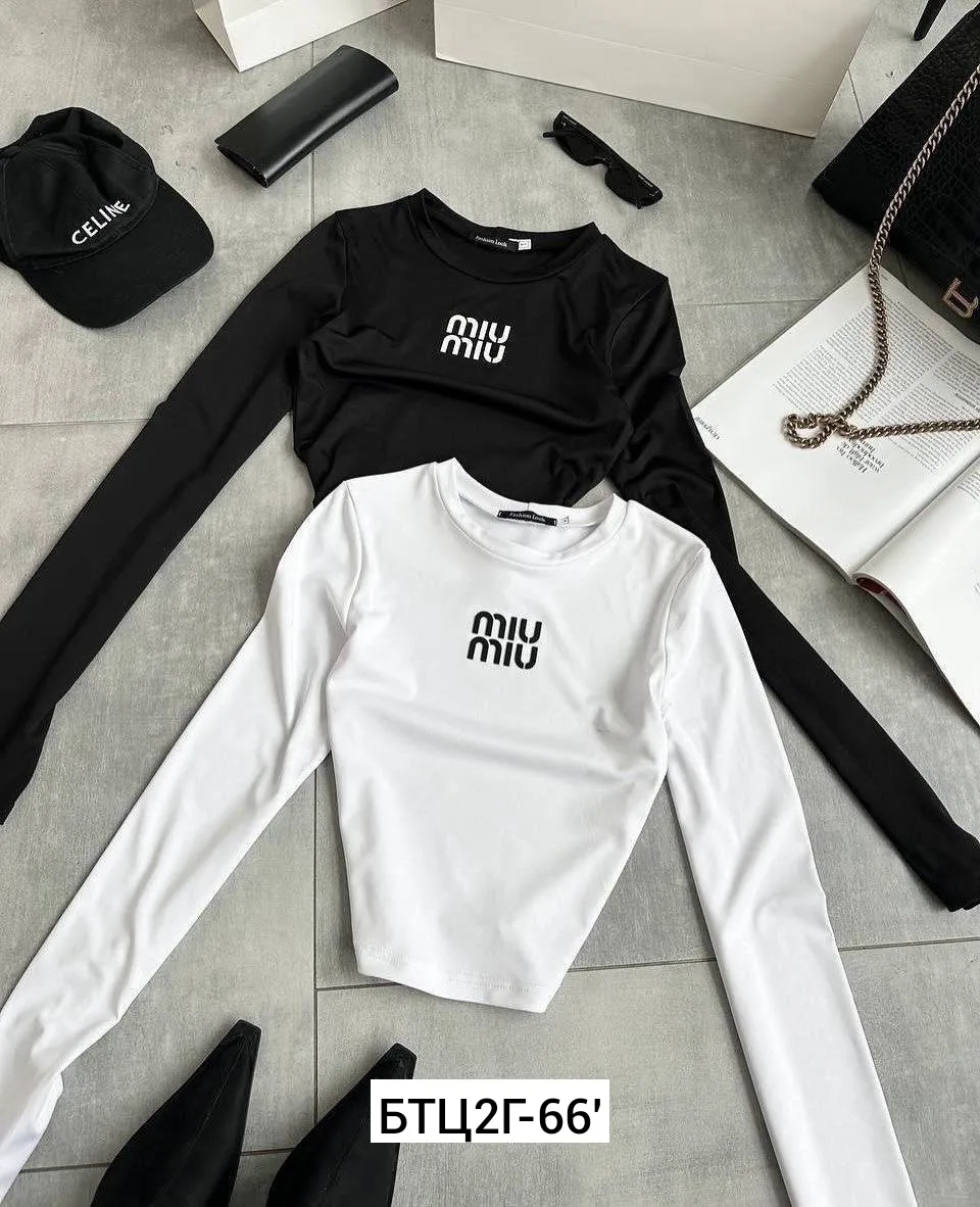 Самые популярные топы miu с прорезью для пальчика — фото 2