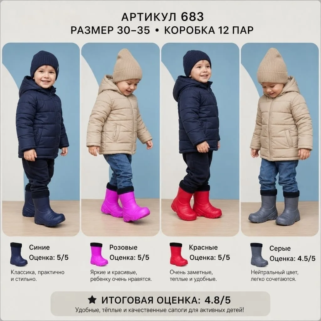 Сапоги детские Эва — фото 3