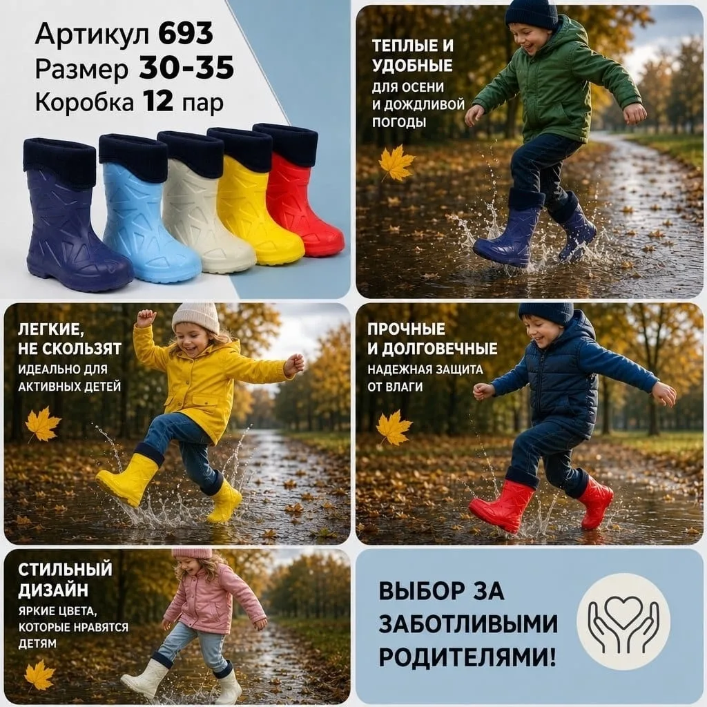 Сапоги детские Эва — фото 1