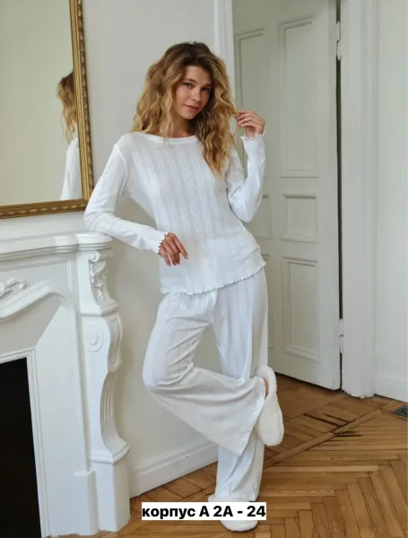 Пижама хлопок рибана — фото 2