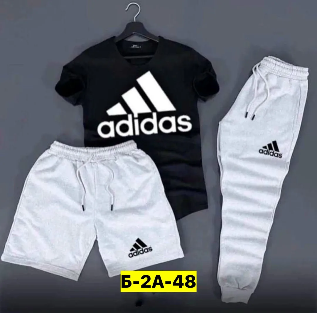 Костюм тройка для мужчин из натурального хлопка — фото 1