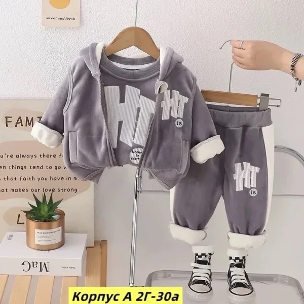 Костюм тройка велюр — фото 2