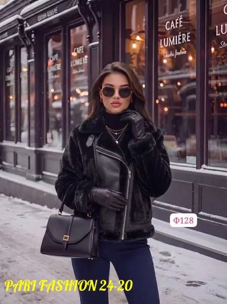 Одна из самых популярных дубленка года, кожа натуральная мех — фото 1