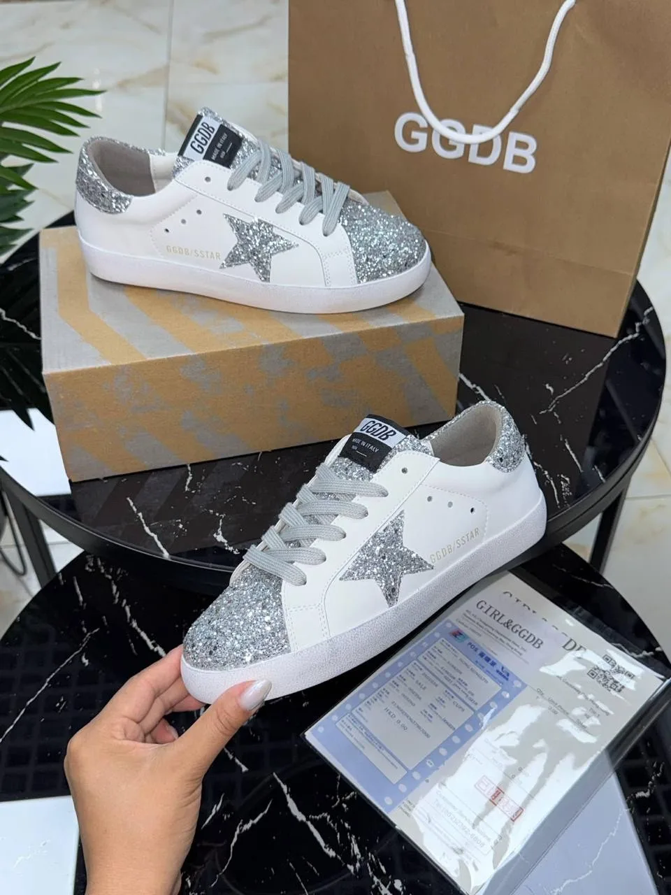 GOLDEN GOOSE кеды натуральная кожа — фото 5