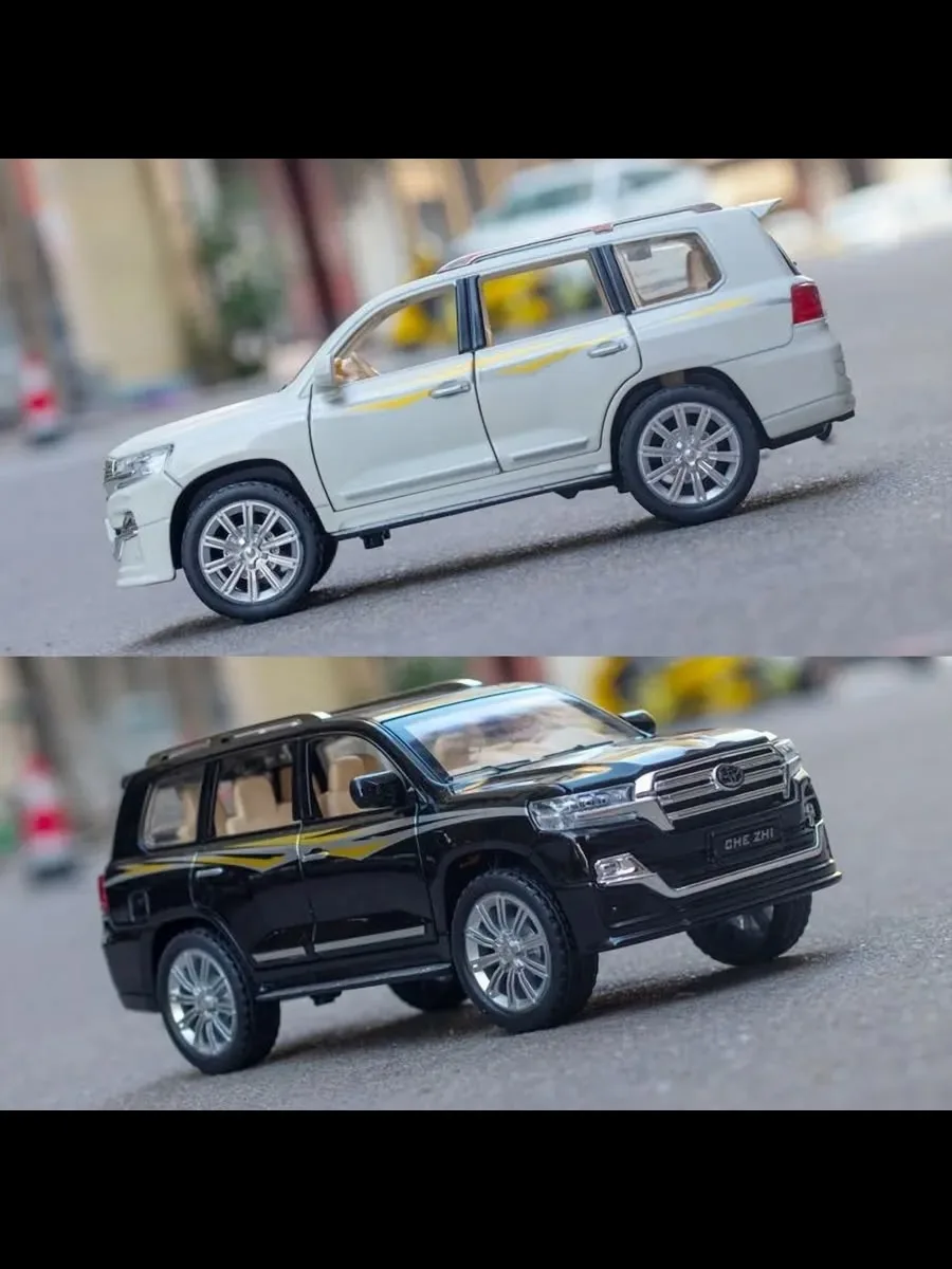 Машинка металлическая инерционная модель Toyota Land Cruiser 200 Тойота Ленд Крузер 200 Детская игрушка / Масштаб — фото 5