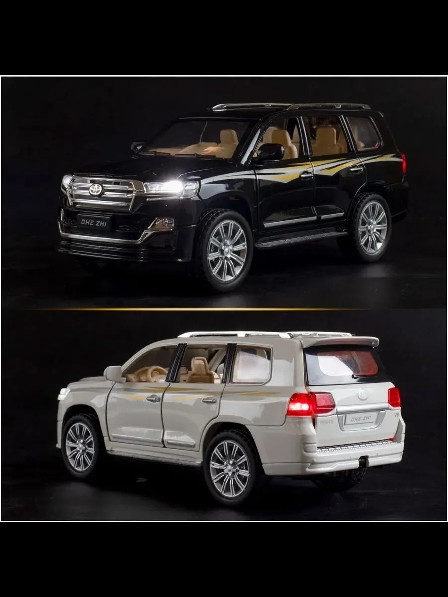 Машинка металлическая инерционная модель Toyota Land Cruiser 200 Тойота Ленд Крузер 200 Детская игрушка / Масштаб — фото 6