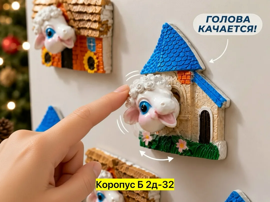 Рюкзак Магнит декоративный, керамика полистоун — фото 2
