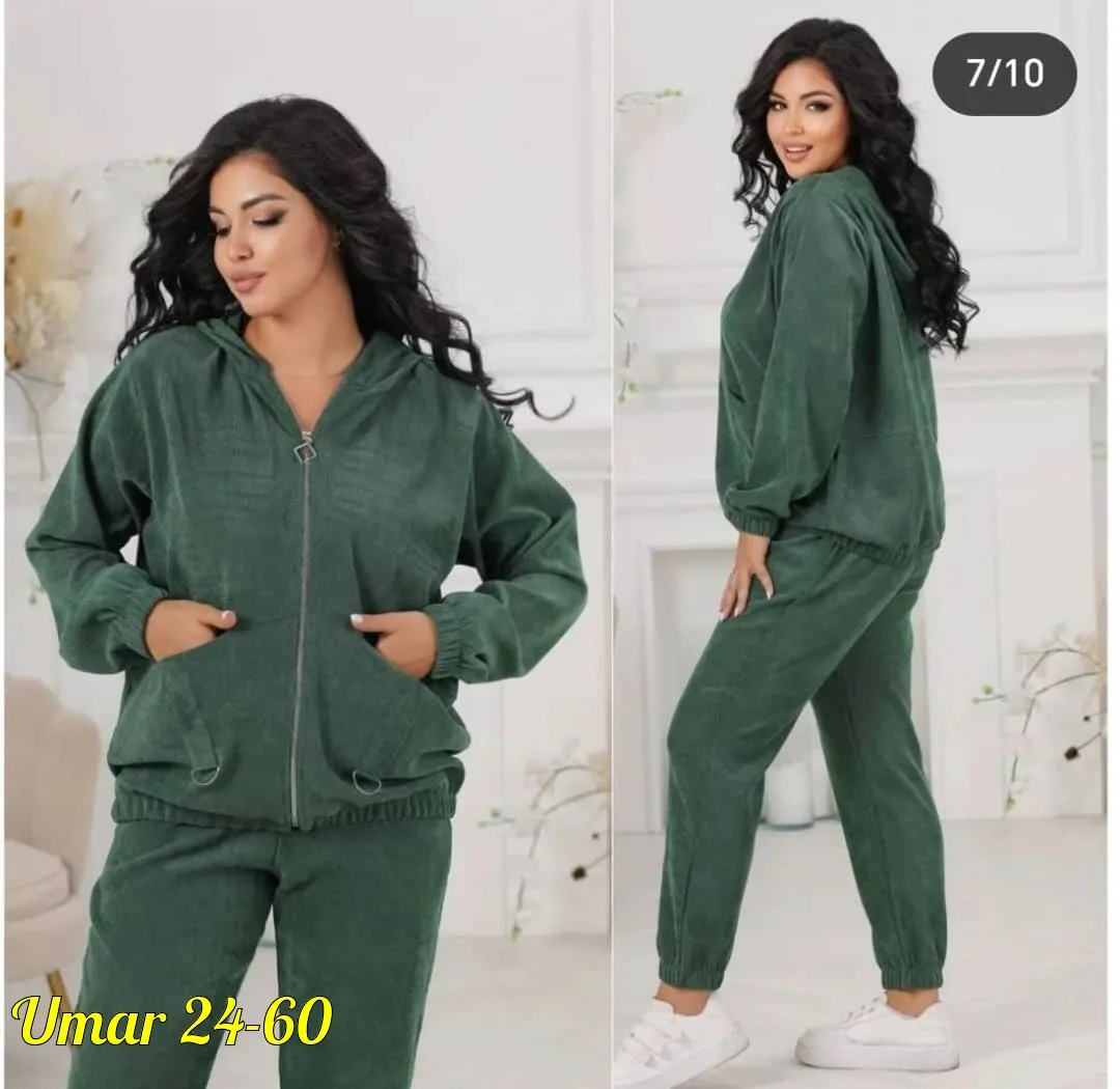Костюм двойка из вельвета — фото 1