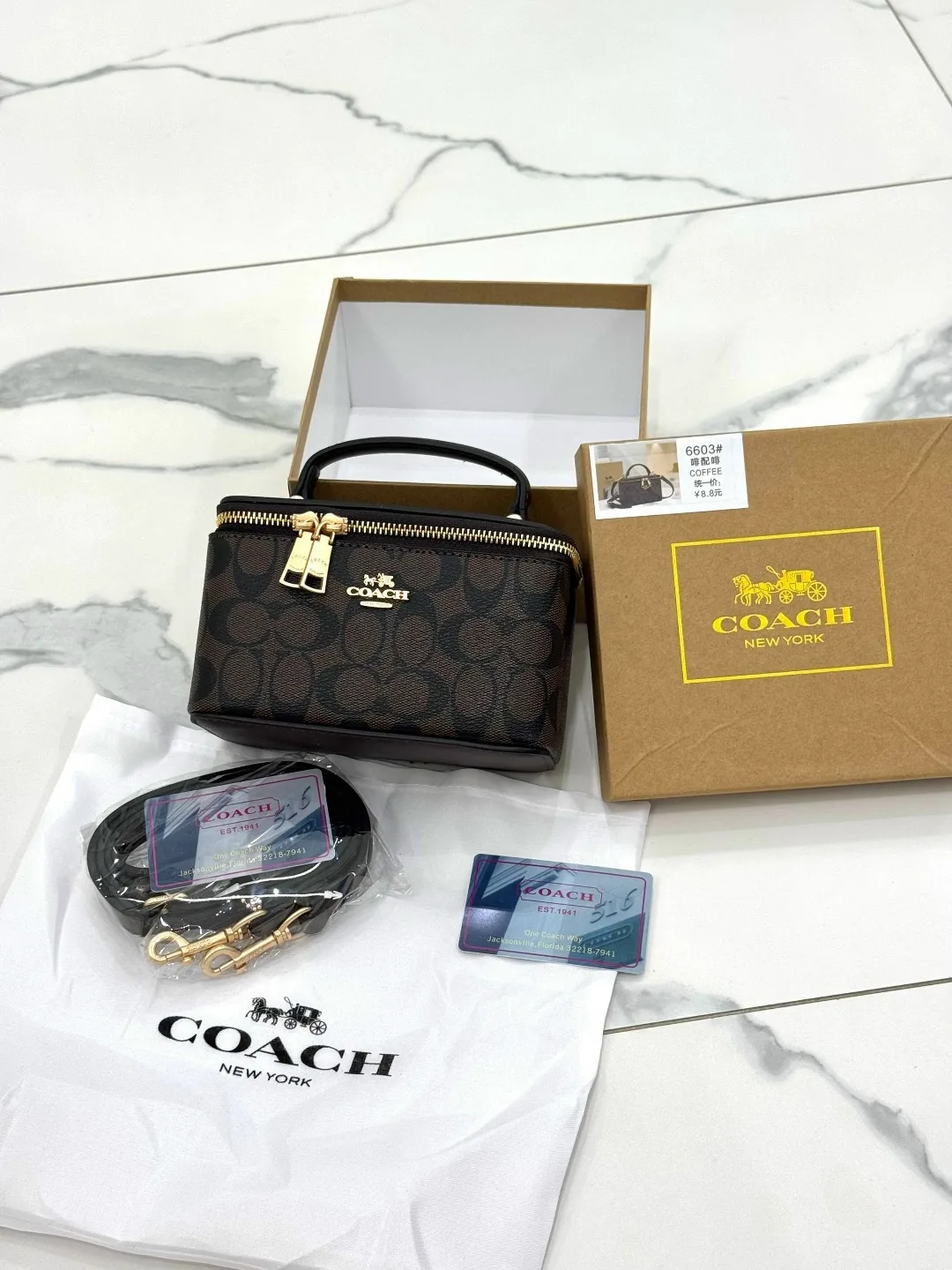 Сумка COACH из экокожи люкс — фото 2