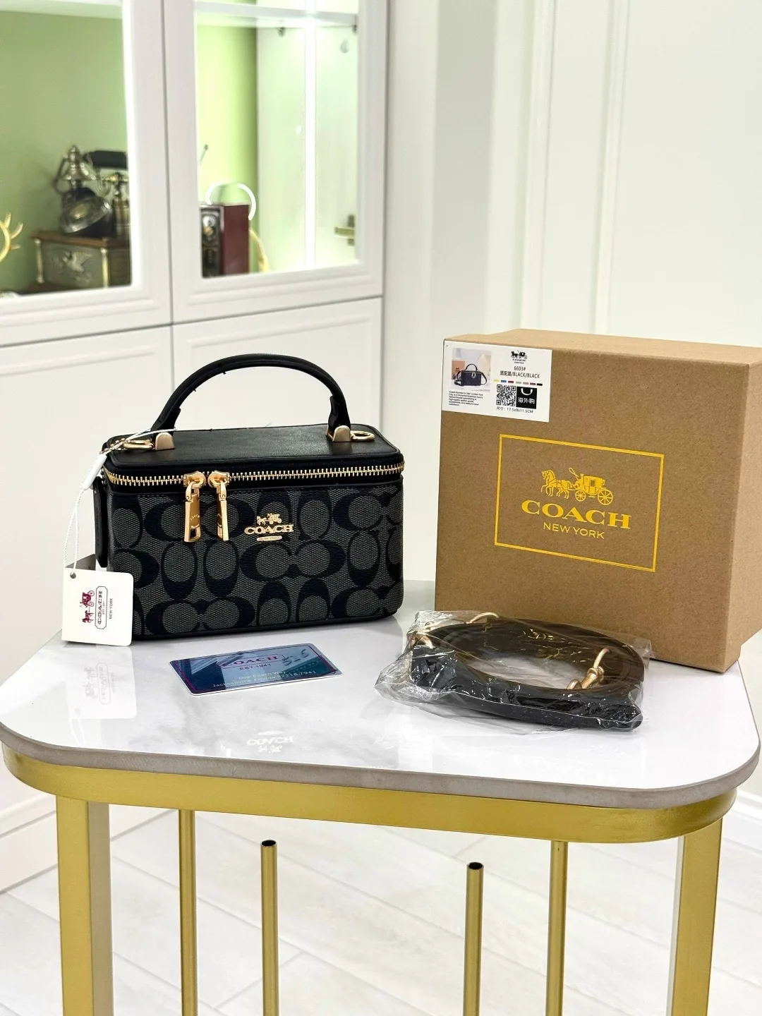 Сумка COACH из экокожи люкс — фото 4