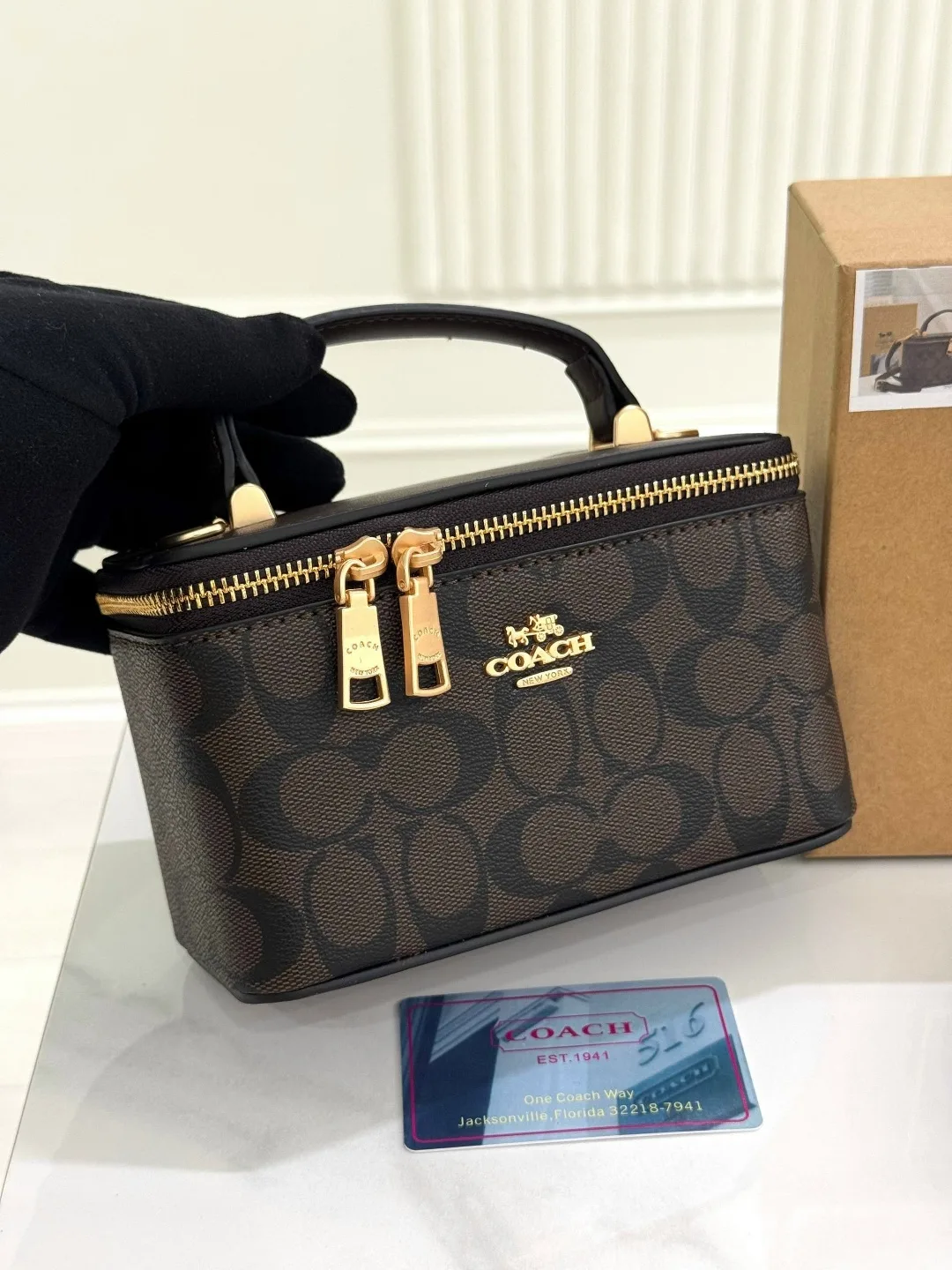 Сумка COACH из экокожи люкс — фото 7