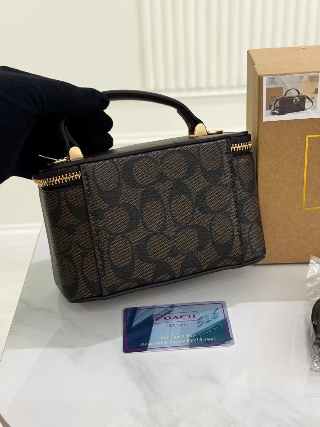 Сумка COACH из экокожи люкс — фото 8