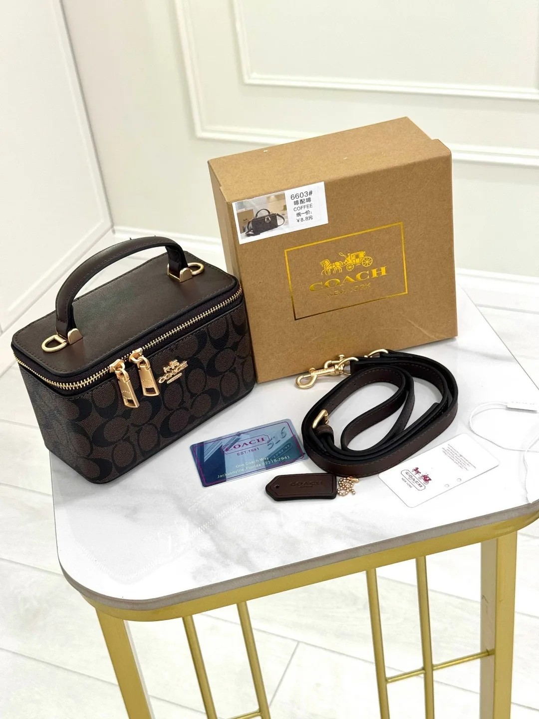 Сумка COACH из экокожи люкс — фото 10