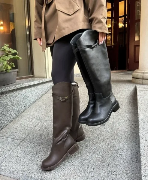 Сапоги из эко-кожи — фото 17