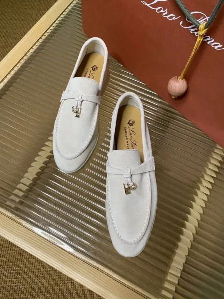 Loro Piana Charms Walk замшевые лоферы — фото 3