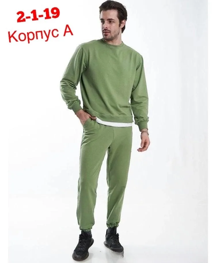 Спортивный костюм из хлопка двух нитка — фото 5