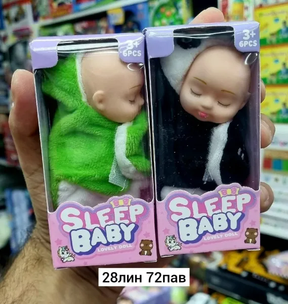 Очаровательный набор из 6 уникальных мини-кукол из пластика — фото 14