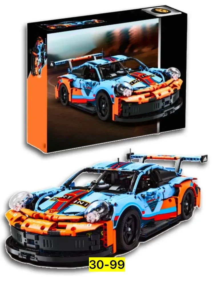 Конструктор-техник Porsche 911 RSR, 1680 деталей спортивный автомобиль Porsch — фото 5