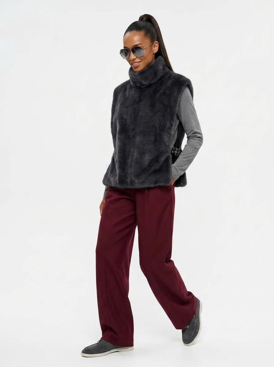 Нереально крутые и мягкие манишки MAX MARA из эко меха под норку — фото 1