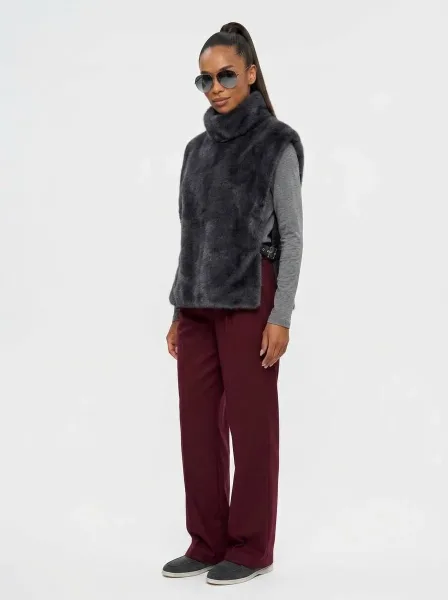 Нереально крутые и мягкие манишки MAX MARA из эко меха под норку — фото 3