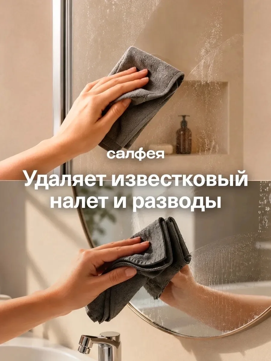 Чудо тряпка умная салфетка для стекол и зеркал — фото 5