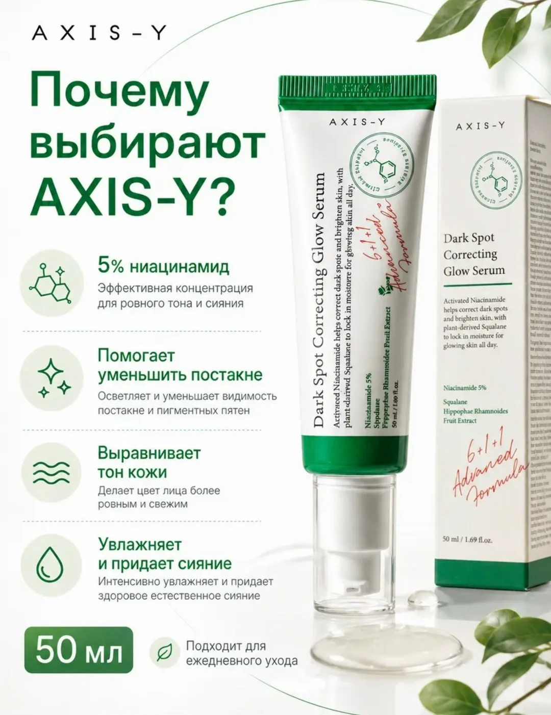Axis-Y Dark Spot Correcting Сыворотка осветляющая против пигментных пятен — фото 5