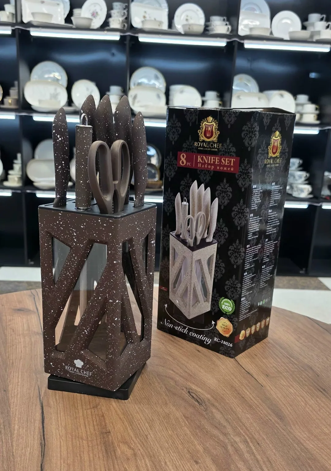 Набор кухонных ножей на подставке — фото 19