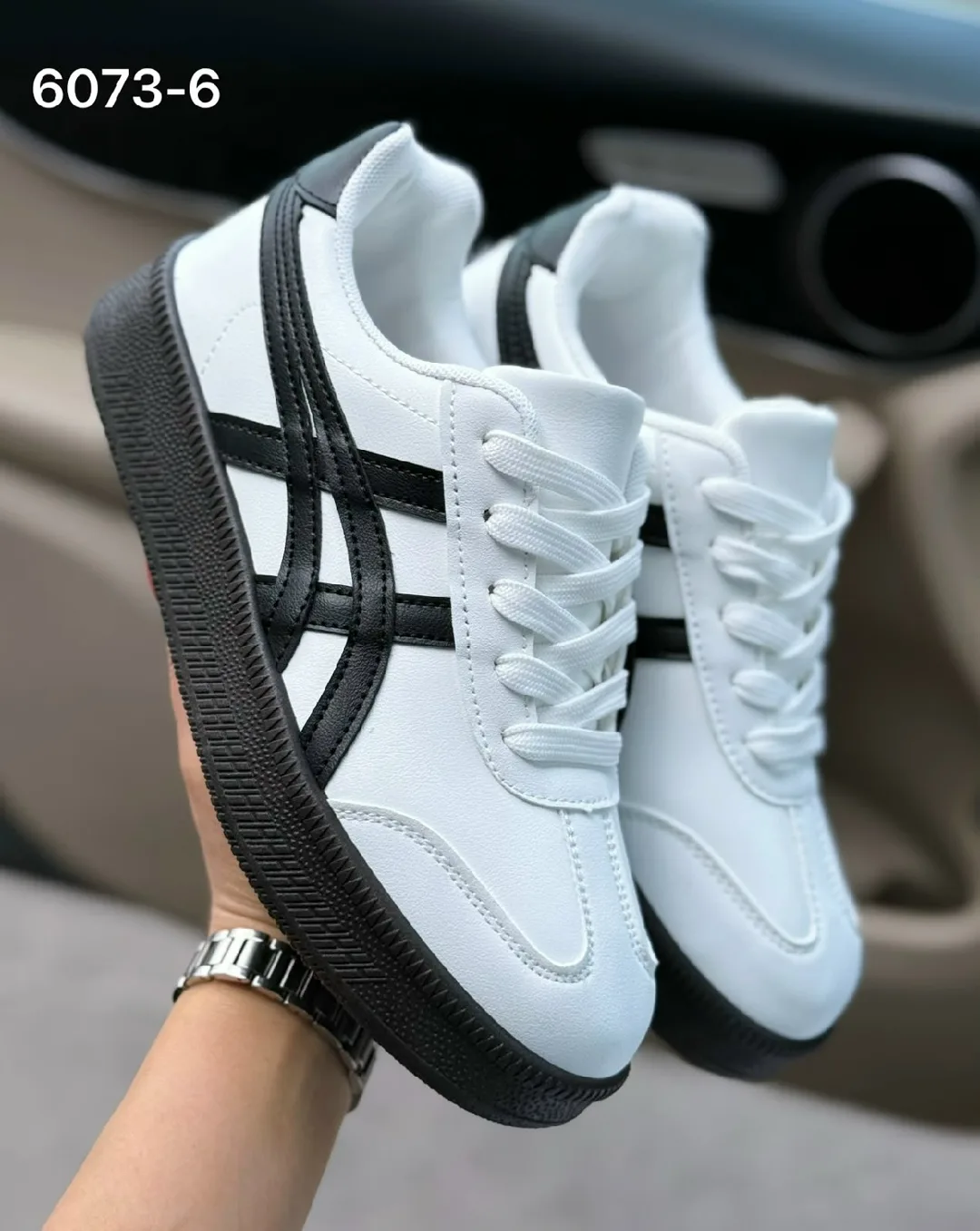 Кроссовки из эко-кожи — фото 7