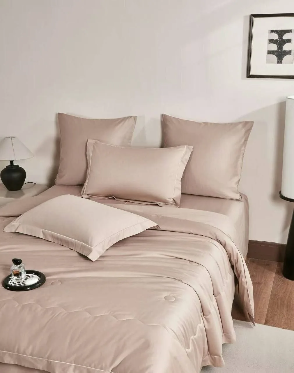 Комплект постельного белья, хлопок Белый — фото 2