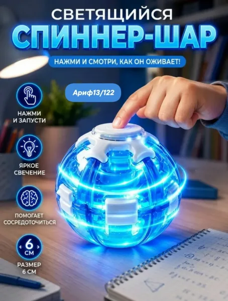 Светящийся шар-антистресс для снятия напряжения — фото 3