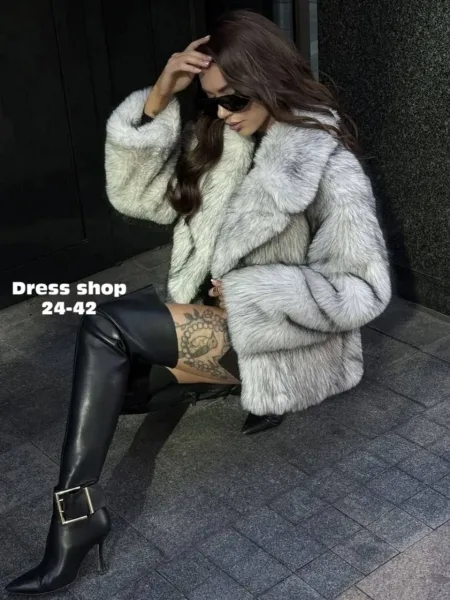 Шуба из ткани — фото 15