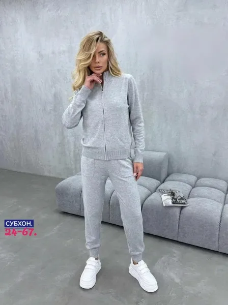Женский костюм из фабричной ткани Лапша — фото 1