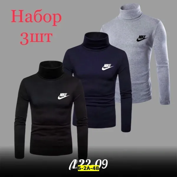 Водолазка из хлопка, на флисе — фото 6